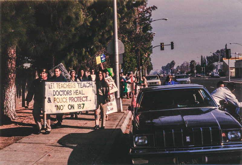 March against Prop 187 in Fresno, Calif., 1994