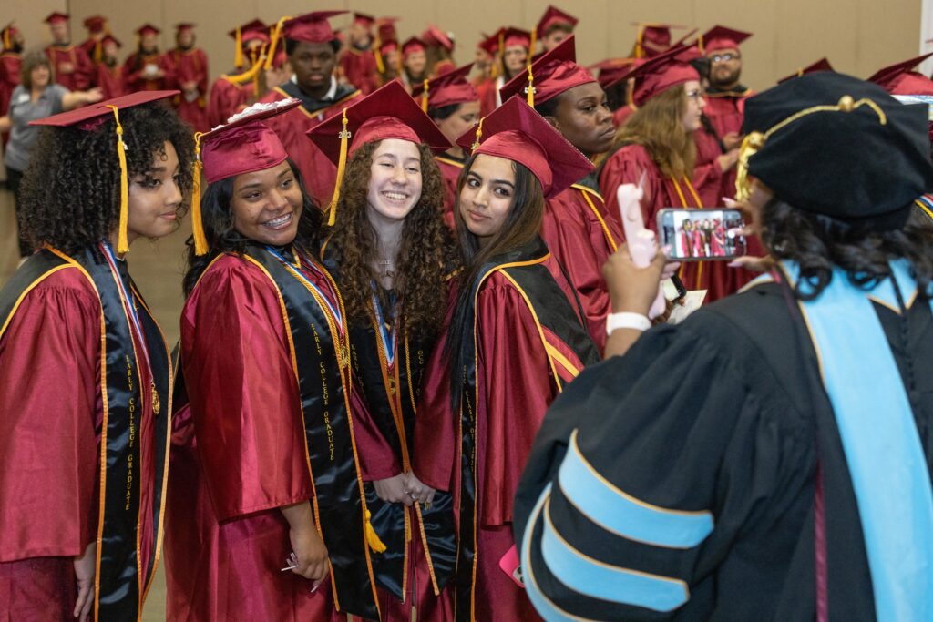 New graduates at Germanna Community College in Virginia, May 2023.
